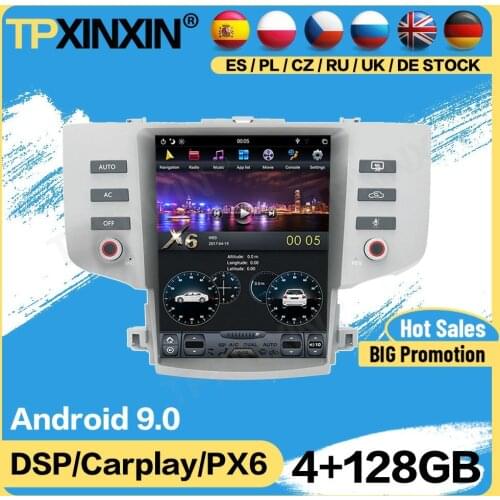 Carplay Tesla 128G Radio 2 Din Screen Receiver Android For Toyota Reiz 2005 2006 2007 2008 2019 GPS Player Auto Audio Head Unit