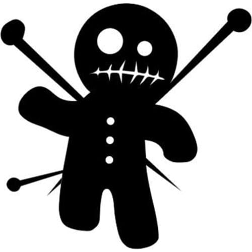 Black/Sliver Funny puppet Car Sticker Motorcycle Decals Waterproof Car Styling Car Accessories C529