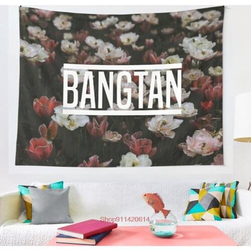 BANGTAN tapestry Boho Tapestry Wall Hanging Tapestries Bedspread Wall Art Blanket Throw Towel Window Curtain