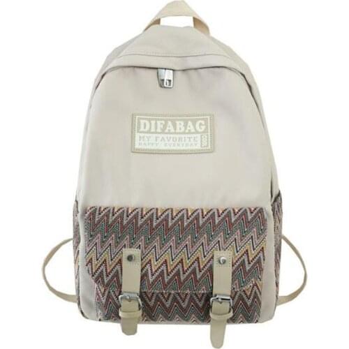 Joyloading Preppy Canvas Hemp Boho/Aztec Stripe Backpack Hippie Bohemia Girls Pack Bag
