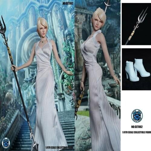 SUPER DUCK 1/6 SET062 Fantasy Princess Head & Dress Set Fit 12" Body