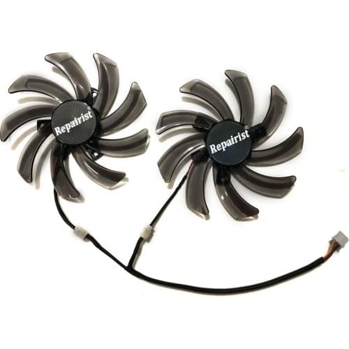 1 pair Computer PC Graphics Card Cooler Fans 95mm DC 12V 0.25A For VGA Video Card Gigabyte R667D3 R777OC R9 270 Cooling
