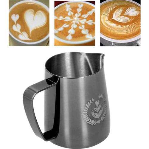 Stainless Steel 350ml/600ml Coffee Frothing Cup Pointed Mouth Milk Froth Mug for Home