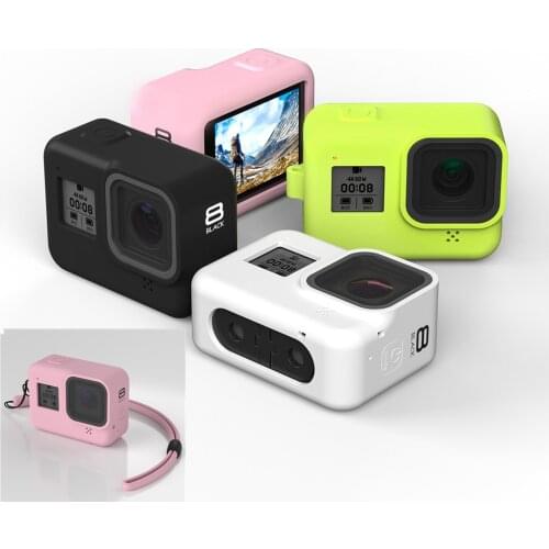 Soft Silicone Body Case For Gopro Hero 8 Case Silicone Protective Full Cover Shell For Gopro Hero 8 Action Camera Accessorie