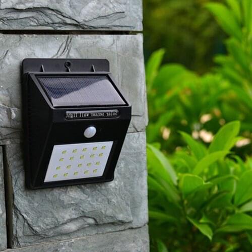 Solar Wall Outdoor Lights 20/30LED Solar Sensor Lights Waterproof Security Lamp Use Home Outdoor Garden Outdoor Lawn