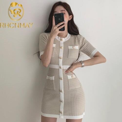 Летние платья на пуговицах RHCNMAY China At AliExpress