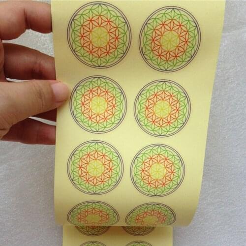 10000pcs Free Shipping Custom Self Adhesive Transparent Bottle Lids Seal Stickers Color Printing Strong Adhesive Label Dia.40mm