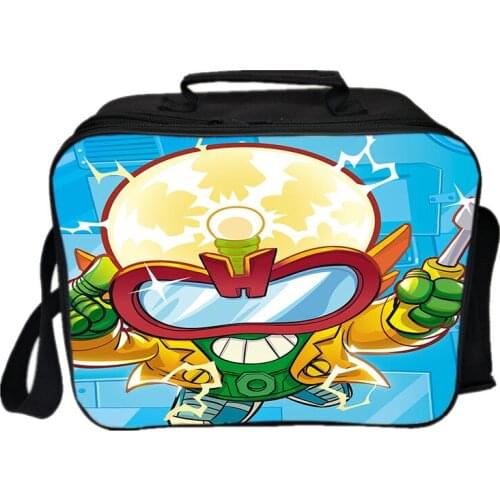 Super Zings Lunch Bag Crossbody Bags Lunch Box Tote Cooler Handbag Pouch Dinner Container School Food Storage Bag super things