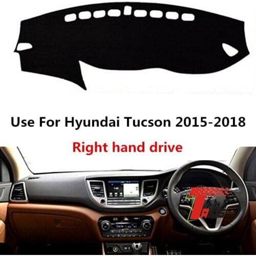 TAIJS Factory Fashion High Quality Polyester Fibre Car Dashboard Cover For Hyundai Tucson 2015-2018 Right hand drive