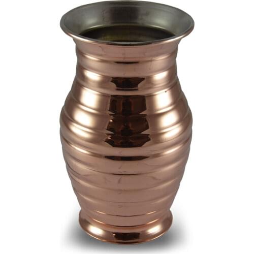 Traditional, Local, Historic Handmade Plain Copper Vase