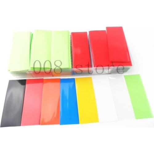 280pcs 74mm PVC Heat Shrink Tubing Tube Wrap Kit 8 Colors with Case For Li ion 18650 18500 Battery