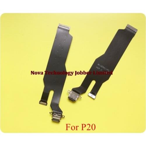Wyieno For Huawei P20 USB Dock Charging Charger Port Connector Main FPC LCD Display Connect Mainboard Flex Cable + tracking