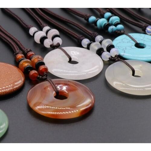 6PCS Women Carnelian Necklace Natural Stone Red Agates Pendant Necklace Crystal Healing Reiki Jewelry For Wedding Souvenirs