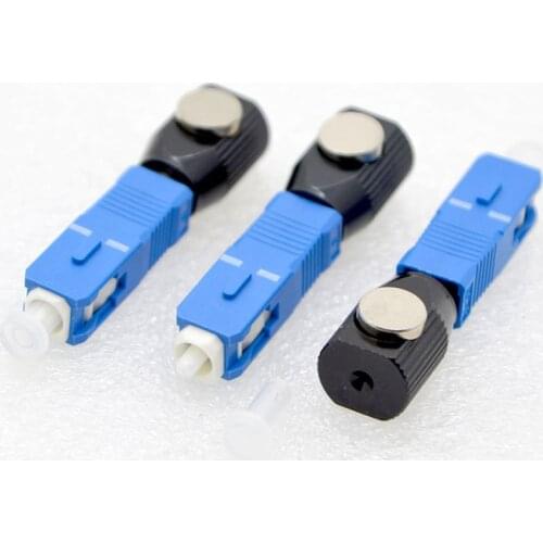 10PCS New Fiber Connector Circular Connector Coupler SC Bare Optical Fiber Adapter Flange Special Wholesale Free shipping