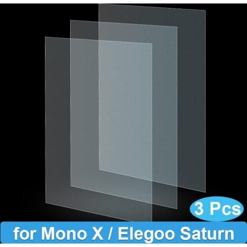 3PCS 3D Printer FEP Film for Photon Mono X for Elegoo Saturn 8.9IN UV DLP LCD Resin 3D Printers Release Films Printing FEP Sheet