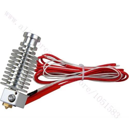 3D Printer Wade extruder All metal V5 Hotend J-head Hot End with Heater& Thermistor, 1.75/3mm, 0.2-0.5mm Nozzle optional
