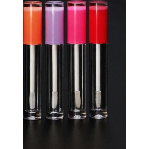 5ML Lipgloss Packaging Pink Round Clear Lip Gloss Tubes Lip Gloss Bottles Empty Lipgloss Tube Lipgloss Bottles Containers SN3372