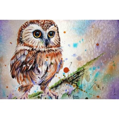 5D Diamond Embroidery Owl Animals Cross Stitch DIY Square Diamond Painting Full Diamond Scenery Rhinestones Home Decor Gift