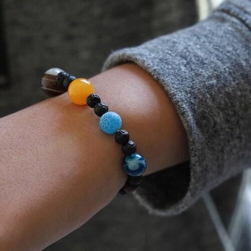 Aprilwell Handmade Planets Bead Charm Bracelet Women Aesthetic Armband Colorful Jewelry Wrist Chain Schmuck Gift To Egirl Men