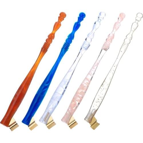 Antique English Oblique Calligraphy Dip Pen Nib Holder Handwriting Handmade Copper Scrip Fountain Pen Gift Drop Shipping