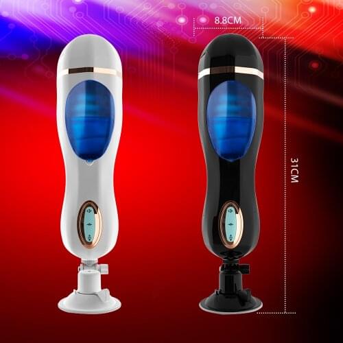 Automatic Telescopic Male Masturbator Hand free Silicone Vagina Real Pussy Intelligent Voice Masturbation Erotic Sex Toy For Men