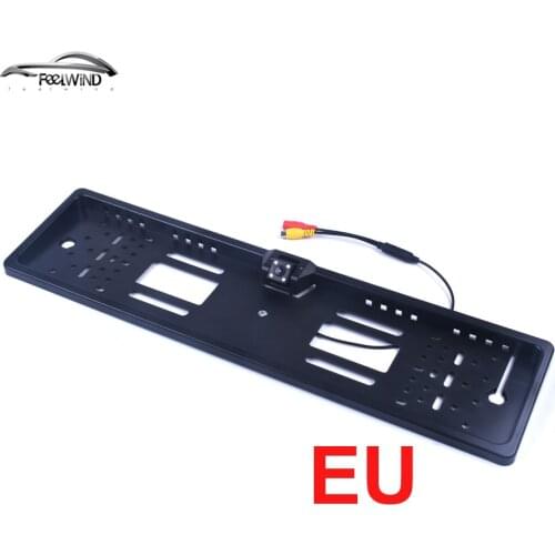 Waterproof European License Plate Frame Rear View Camera Auto Car Reverse Backup Parking Rearview Camera Night Vision 170 degree