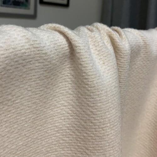 White waxberry 150cm 440g/m Beige golden silk woolen wool fabrics clothes Garment sewing materials Free shipping