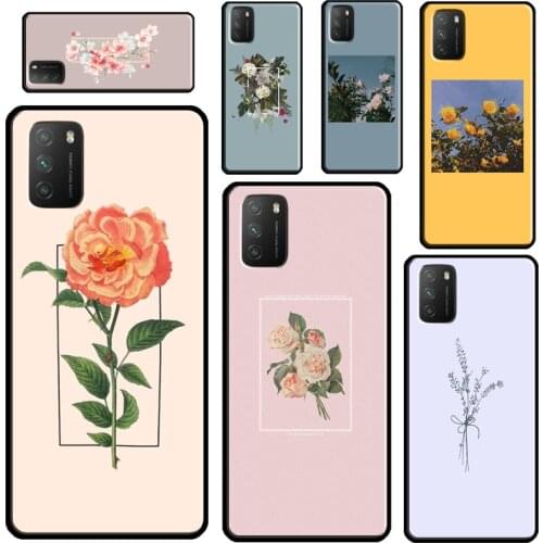 Aesthetics Flower For Xiaomi Mi 11 Ultra 9T 10T Pro Mi Note 10 Lite Phone Case For POCO X3 Pro M3 F1 F2 F3