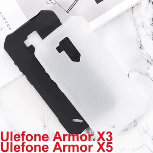 Black Silicone Case For Ulefone Armor X5 IP68 Cover Anti-knock Soft TPU Cover On Ulefone Armor X3 X5 Pro Bumper Phone Shell Case