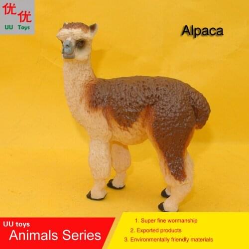 Hot toys: Big Alpaca Simulation model Animals kids toys children educational props