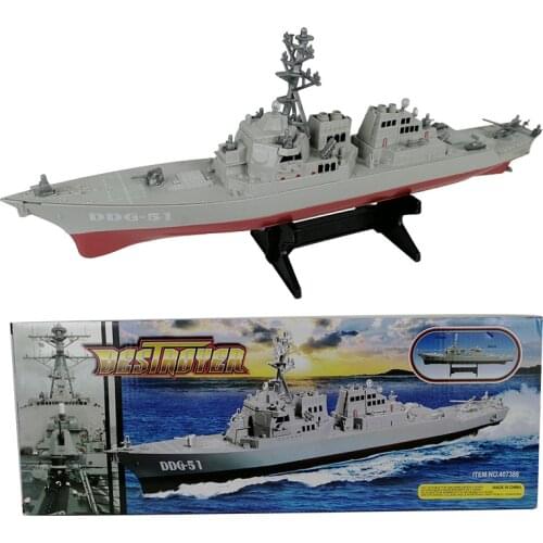 Missile Ship Model Toys Static Finished Warship Destroyer Pendulum with Bracket