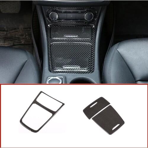 Car Interior Center Storage Box Trim Ashtray Frame For Mercedes Benz CLA GLA A Class W117 C117 W176 X156 2013-18 Car Accessories