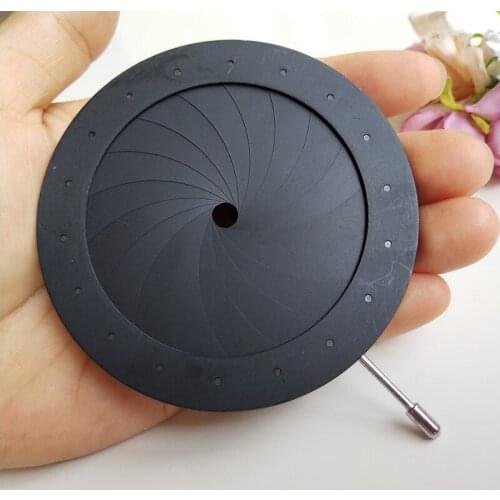 50pcs 4-60MM Adjustable Iris Diaphragm Aperture Condenser Light Regulator 18 Leaves for Digital Camera Microscope Condensator