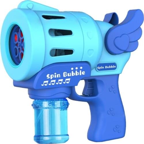 Summer Soap Bubble Machine Blower Outdoor Bath Toys with Lights Compatible for Wedding Party Garden