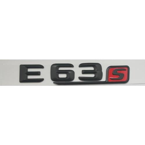 Matt Black Red 3D " E63s " Car Trunk Rear Letters Number Badge Emblem Emblem Sticker for Mercedes Benz AMG E Class E63 S AMG