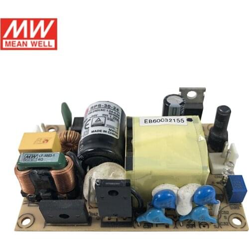 MEAN WELL RPS-30-24 1.25A 24V 30W Reliable Green Medical Grade Open Frame Switching Power Supply PCB power unit PSU