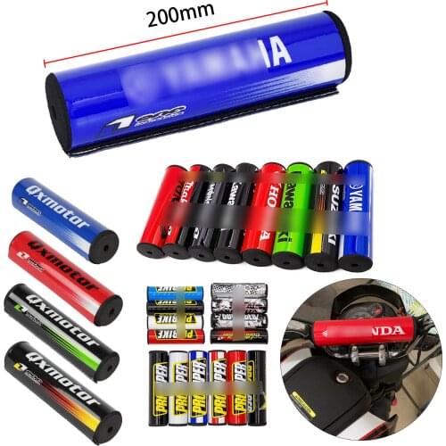 200mm 7/8" Handlebar Crossbar Bar Pad Round Bar Handlebars Pads Dirt Pit Bike Motocross Motorcycle ATV Quad Chest Protector