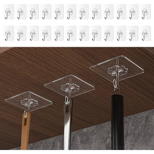 Good Quality Transparent Strong Self Adhesive Door Wall Hangers Hooks Suction Heavy Load Rack Cup Sucker Home Kitchen Bathroom