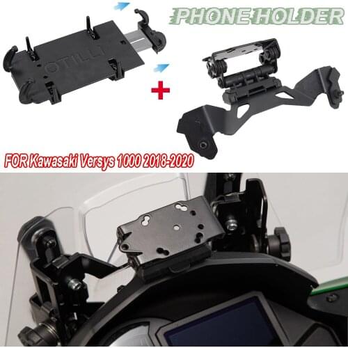 NEW Motorcycle Accessories For Kawasaki Versys 1000 VERSYS1000 Modified GPS Navigation Bracket 2018 2019 2020