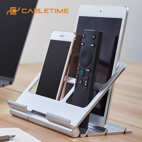 CABLETIME Laptop Multi Storage Stand Foldable Free Adjustment Vertical Desktop for iPad Laptop Holder S27