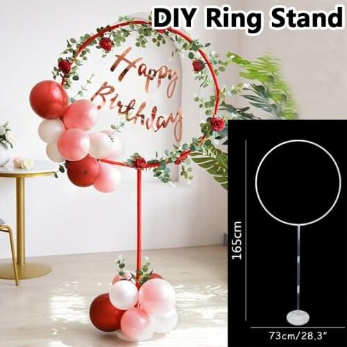 DIY Balloon Arch Rings Balloon Stand Birthday Party Decorations Kids Balloons Hoop Stand Backdrop Wedding Party Decorations