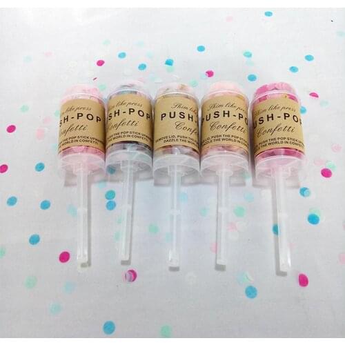 Mixed Color Popper Party Confetti Poppers For Wedding Happy Birthday Flower Mini Round Confetti Party Decoration