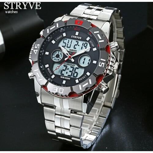 Relojes Hombre 2019 STRYVE Mens Watches Top Brand Luxury Wrist Watch Men Sports Quartz Man Wristwatches Clock Relogio Masculino