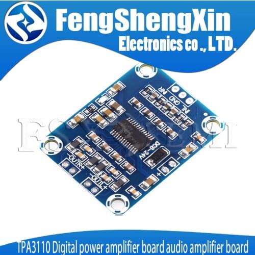 TPA3110 Digital power amplifier board DC12-24V 15W*2 audio amplifier board Speaker power amplifier panel hd ultra PAM8610