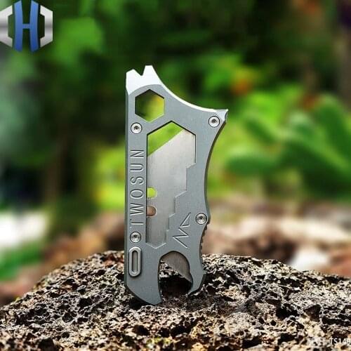 Titanium Alloy Utility Knife Paper Cutter Express Knife Multi-tool Portable EDC Equipment Portable