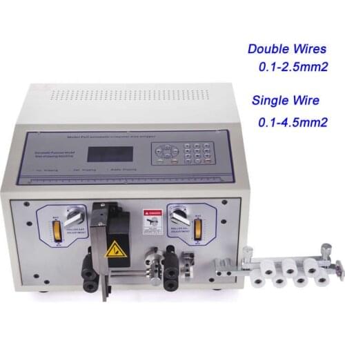 SWT508-SDB Computer Peeling Striping Cutting Machine SWT508SDB Double Wires Stripper 0.1-4.5mm2