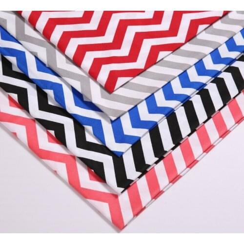 Vintage Sewing Fabrics Striped Printed Fabric Satin for Pajamas Dress and Packaging Decoration 100X150cm