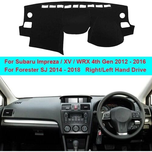 Car Inner Dashboard Cover Dash Mat Carpet Cushion Cape For Subaru Impreza / XV / WRX 4th GEN 2012 - 2016 Forester SJ 2014 - 2018