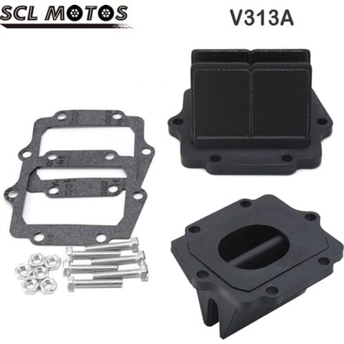 SCL MOTOS Motorcycle Carbon Fiber Intake Reed Valve For KAWASAKI KDX200 KDX220 Ninja KRR KRZ150/ZX150 VForce3 V313A Motorbike