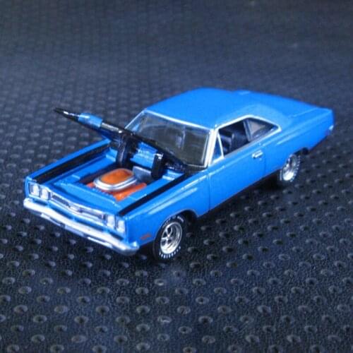 1969 Plymouth GTX Diecast 1/64 Scale Classic Model Cars Adult Collection Gift Display Kids Boys Mini Toys Alloy Vehicles